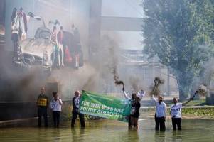 Klimaproteste am IAA-Gelände