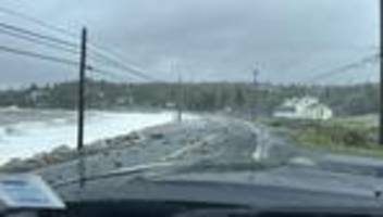 Extremwetter: Sturm Lee beschädigt in Kanada Stromleitungen