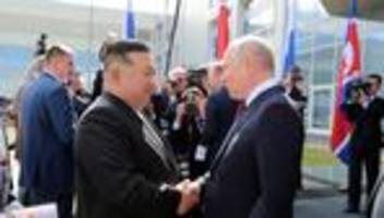 Kim Jong Un bei Wladimir Putin: Vereint im Feindbild USA