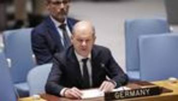 Olaf Scholz im UN-Sicherheitsrat: Der Gast, der deutlich wird