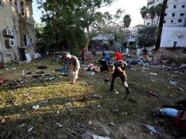 bericht der geheimdienste: usa: 100 bis 300 tote bei explosion an gaza-krankenhaus