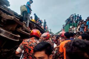 zugunglück in bangladesch: mindestens 17 tote