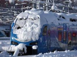 Wintereinbruch in Südbayern: Bahn kapituliert vor dem Schnee