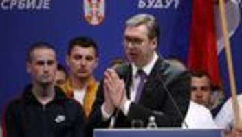 serbien: vučić verkündet sieg bei parlamentswahlen