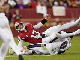 Ravens dominieren 49ers: Angeschlagener Purdy geht im NFL-Gigantenduell unter