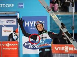 diskussion um riss am arm: loch in wellingers skisprung-anzug sorgt für wirbel