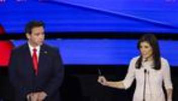 tv-debatte der republikaner: ron desantis und nikki haley werfen sich gegenseitig lügen vor