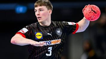 deutschlands handballer gegen nordmazedonien mit lichtlein