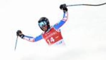 abfahrt kitzbühel: skifahrer cyprien sarrazin gewinnt erste abfahrt auf der streif