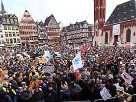 35.000 menschen in frankfurt: erneut landesweite proteste gegen rechtsextremismus