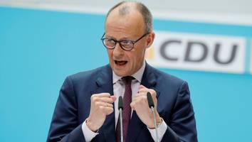 oppositionsführer - cdu-chef friedrich merz: „deutschland den deutschen ist dummes gerede“