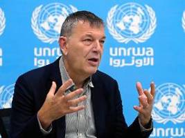 terrorvorwurf gegen 190 un-leute: israel verlangt rücktritt von unrwa-chef