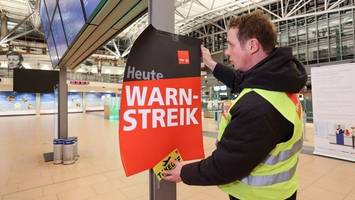 streik am flughafen hamburg angelaufen: abflüge fallen aus