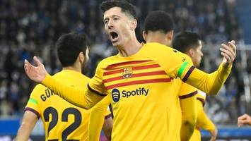 Lewandowski beendet Torflaute: Barça-Sieg in Alaves