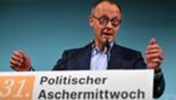 politischer aschermittwoch: merz: afd-regierung wäre «schande für deutschland»