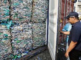 anteil an gesamtmenge gering: deutschland verschifft 50 prozent mehr plastikmüll nach asien