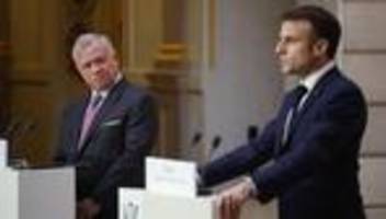 Krieg in Israel und Gaza: Emmanuel Macron spricht sich für Zweistaatenlösung aus