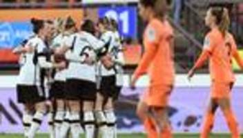 nations league: 2:0 gegen niederlande: deutsche frauen fahren nach paris