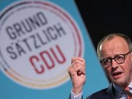 CDU-Tour zum Grundsatzprogramm: Merz muss in Chemnitz kämpfen