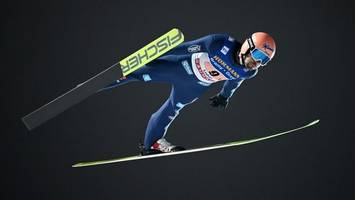 Deutsche Skispringer im Team auf Rang drei