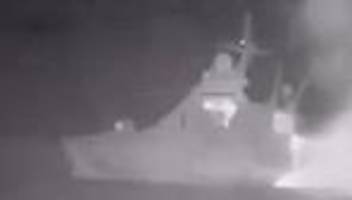 krim: ukrainische drohne zerstört russisches kriegsschiff