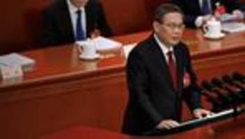 volkskongress in peking: china legt wachstumsziel von fünf prozent fest