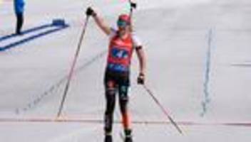 biathlon: «wie im film»: talent kink springt ein und liefert