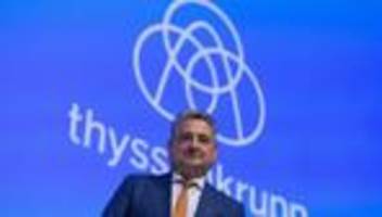 industrie: thyssenkrupp-chef betont bedeutung der fusion vor 25 jahren
