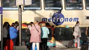 ab sofort: metronom kündigt zugausfälle für ferien und ostern an