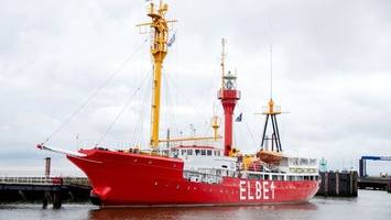 feuerschiff „elbe 1“ in cuxhaven wird saniert