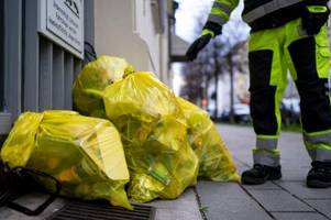 kein schöner anblick: mehrere kommunen ohne gelbe säcke