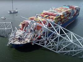 Unglück von Containerschiff: Ermittlungen in Baltimore dauern an - sechs Vermisste vermutlich tot