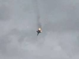 war es die eigene flugabwehr?: russischer kampfjet über der krim abgeschossen