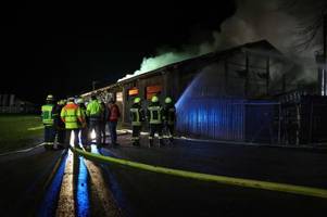 Feuer in Recycling-Unternehmen in Wiedergeltingen