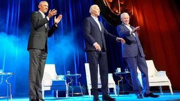 Präsidenten-Spektakel in New York: Biden, Obama und Clinton