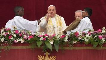 „Warum so viel Tod?“ - Papst mahnt an Ostern zu Frieden