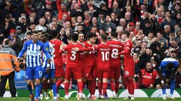 Liverpool nach 2:1 gegen Brighton vorerst Spitzenreiter