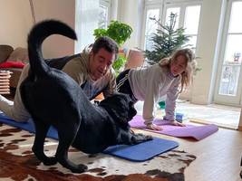 hunde-yoga in der schweiz: der herabschauende hund