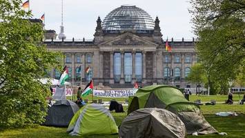 Propalästinensisches Protestcamp vor Bundestag