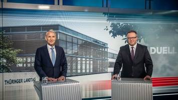 TV-Duell: CDU-Kandidat Voigt warnt vor Höckes Europapolitik