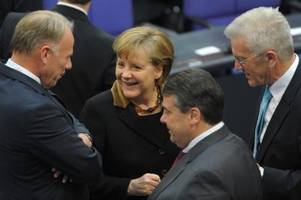 Grünen-Fraktionschefs: Merkel kommt zu Trittins Abschied