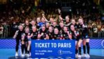 handball: olympia-traum wird wahr: dhb-frauen fahren nach paris
