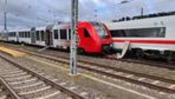 Unfälle: Züge am Hauptbahnhof Worms zusammengestoßen