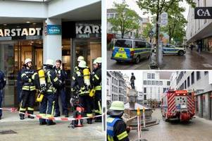 Schockmoment: Wie die Brandserie in Geschäften Augsburg in Atem hielt
