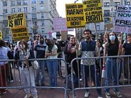 Antisemitischer Protest an Uni: New Yorker Rabbi warnt: Jüdische Studierende nicht mehr sicher