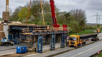 Arbeiten an Brücke auf A7 beendet: Sperrung aufgehoben