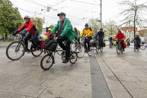 Rad-Demonstranten fordern einen rascheren Ausbau des Radnetzes