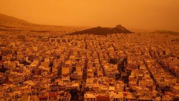 Griechenland versinkt im gelben Staub: Atmen fällt schwer