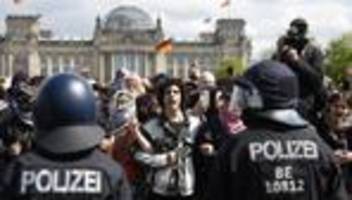 Protestcamp: Aktivisten wehren sich gegen Räumung des Palästina-Camps am Bundestag