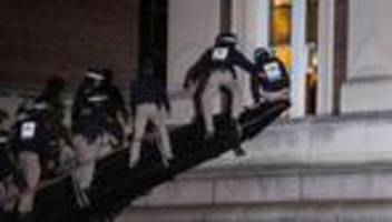 USA: Campus-Protest in New York: Polizei räumt besetztes Gebäude